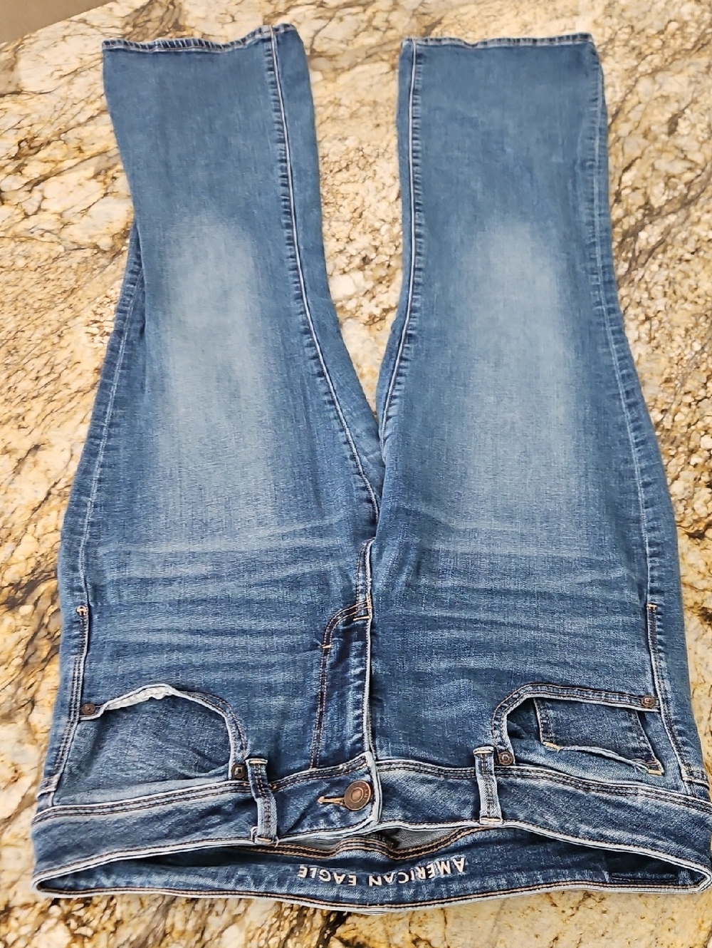 American Eagle Outfitters Medium Blue Flare Jeans. Size 14 Inseam 30.5" Rise 10"